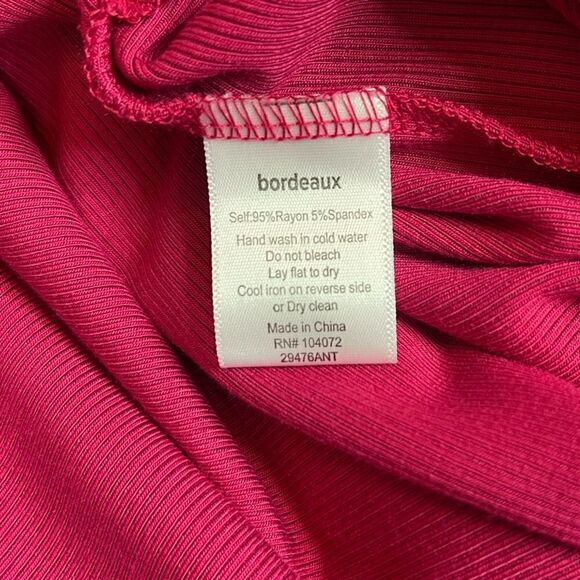 Bourdeaux Long Sleeve Maxi Dress Pink Anthropologie size Small/petite - Picture 12 of 14